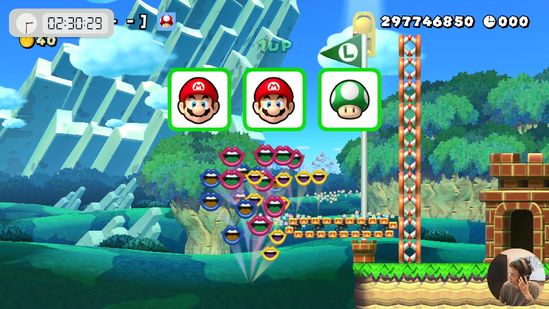 我在斗鱼看超级小桀直播马里奥制造