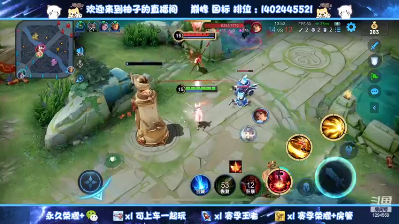 【2022-02-21 22点场】毕竟是柚子：微信荣耀带粉五排！