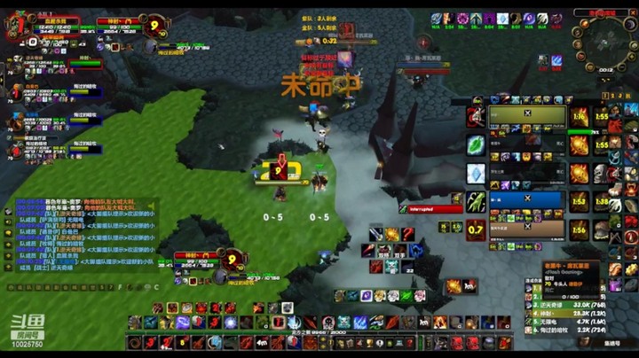 魔兽世界燃烧远征5V5  2000到2550战列3奶 VS 战术 战猎混战