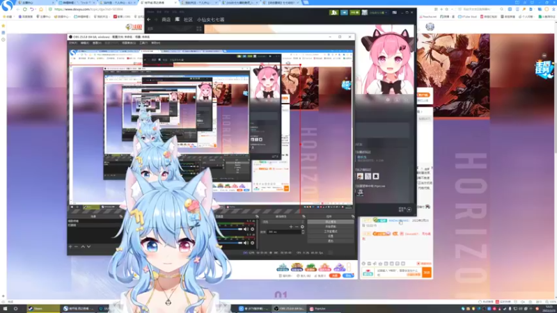 【2022-02-23 12点场】小仙女七七酱：❤七七动态壁纸上线：具体鱼吧有订阅教程~