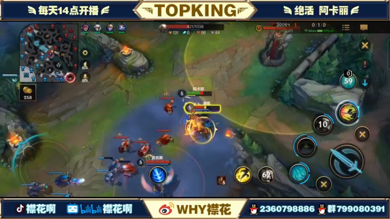【2022-02-24 16点场】襟花啊：国一阿卡丽王者局乱杀