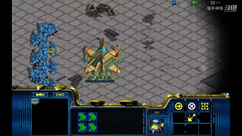 pvp2兵营龙骑开局慢手神族星际争霸日常游戏视频2022-02-25