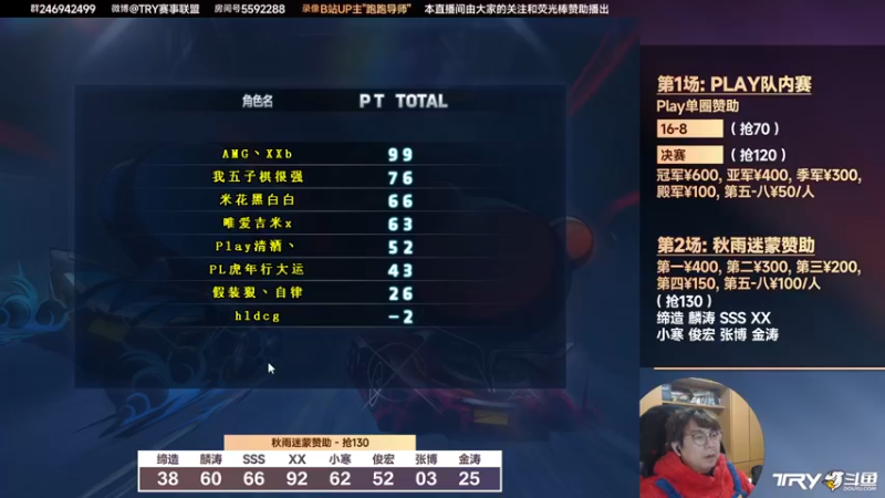 【2022-02-26 23点场】TRY赛事联盟导师：【PLAY车队】队内赛+【秋雨迷蒙】赞助