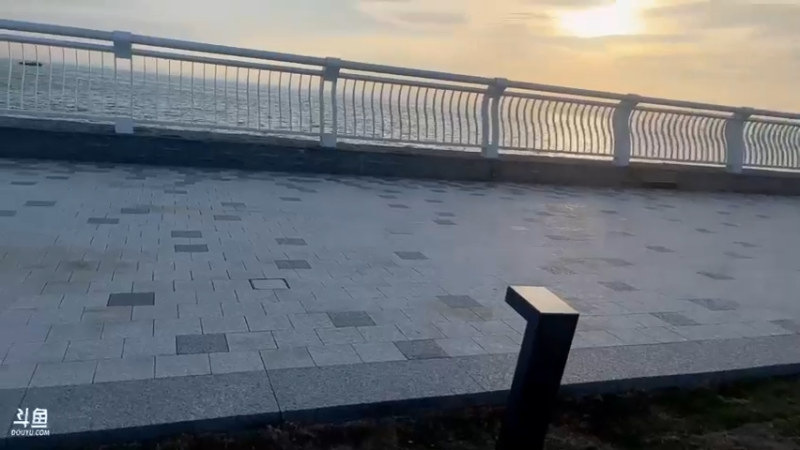 滨海湾日落