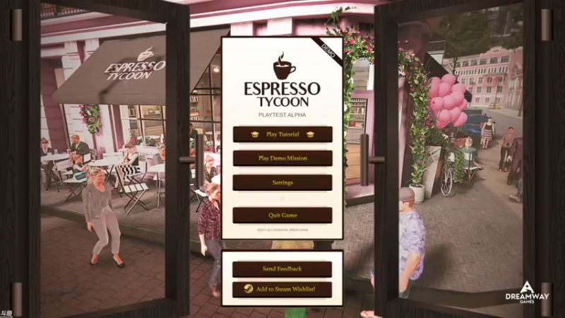【2022-02-10 10点场】方东丶：Espresso Tycoon Demo 咖啡馆模拟器