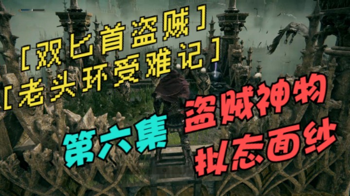 《艾尔登法环》双匕首老苟真·盗贼受苦记，第六集盗贼神物拟态面纱