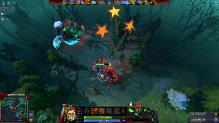 美滋滋【DOTA2】牛健子983的五号位不稳定屠夫边看《不速来客》边躺赢的奇妙时刻