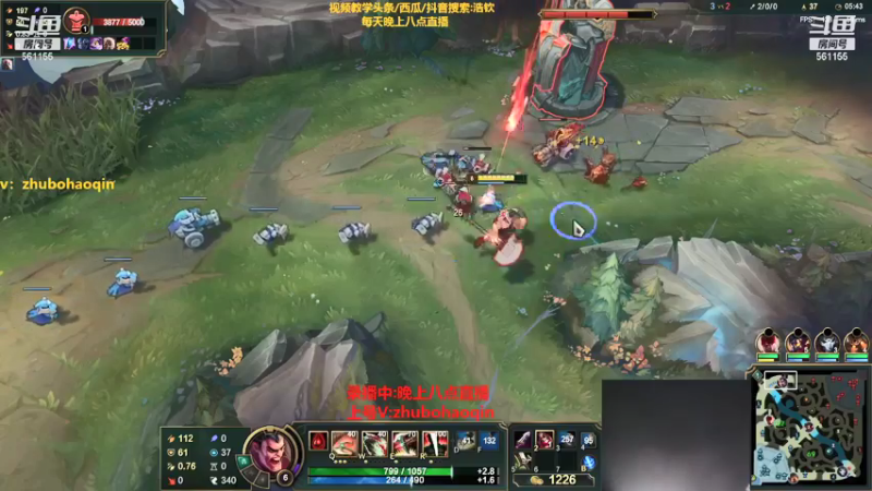 【2022-03-03 06点场】浩钦诺手：上单全能教学,两万场诺手