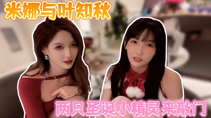 米娜与叶知秋 两只圣诞小精灵来敲门【米娜】