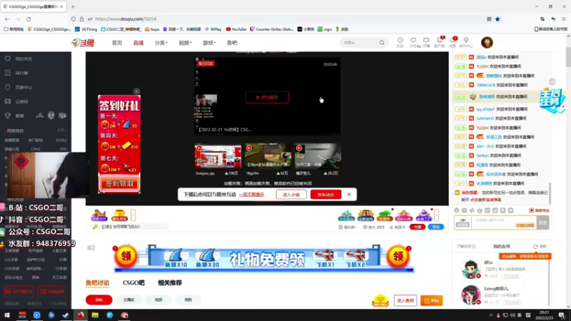 【2022-02-23 20点场】CSGO2ge：【二哥】大大的准心 小小的我