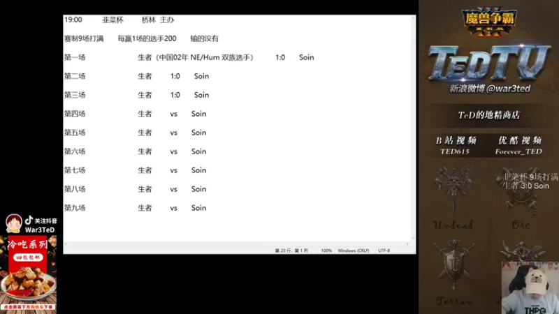 【TED出品】韭菜杯 Soin vs 生者 中 大反转