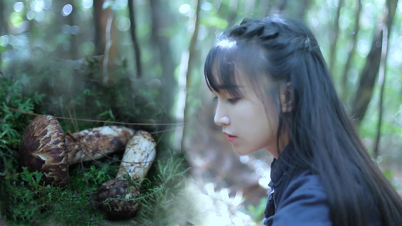 我在斗鱼看李子柒liziqi直播美食