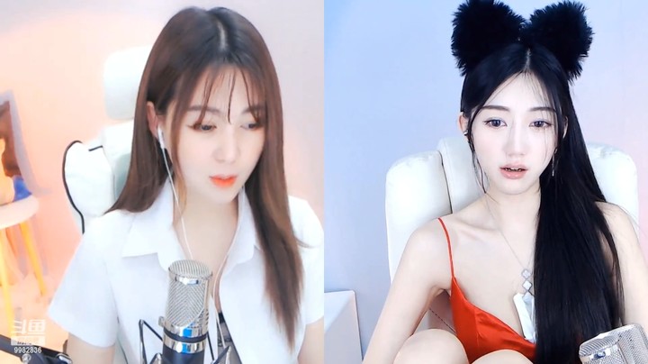 不得不说凌珂儿美女小姐姐这发型有点东西，头发是真多，羡慕