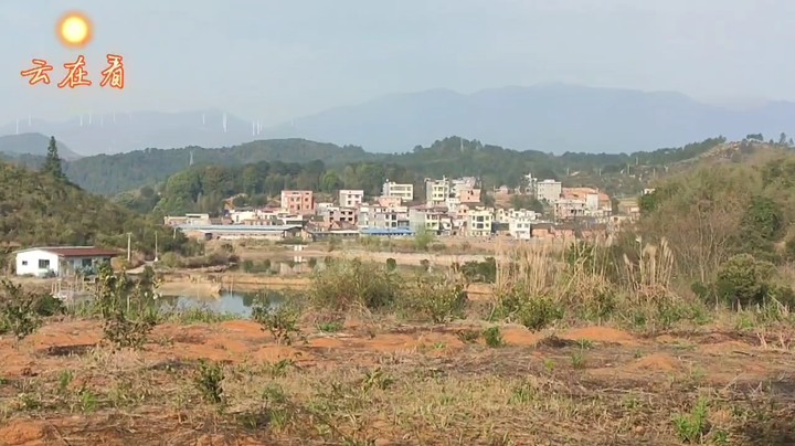 湖南郴州农村早上风光欣赏，太阳很温暖