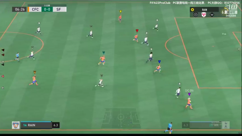 【2022-03-11 22点场】RainCFC：CFC俱乐部 FIFA Pro Club