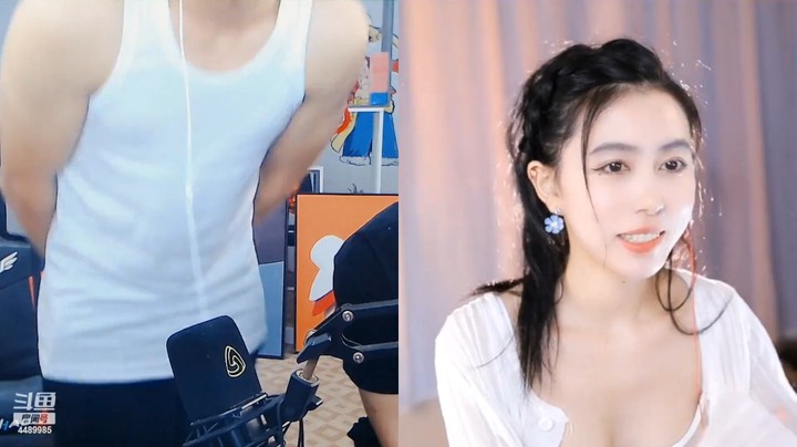 浩哥和美女酒窝连麦真搞笑啊