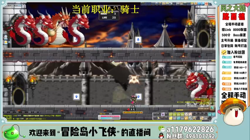 【2022-03-11 20点场】冒险岛小飞侠：职业推荐LINK联盟看号找号