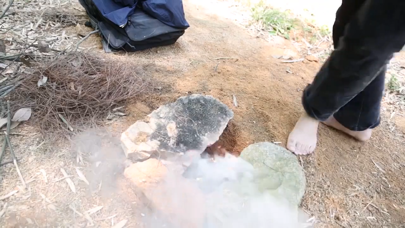 我在斗鱼看野食小哥直播美食