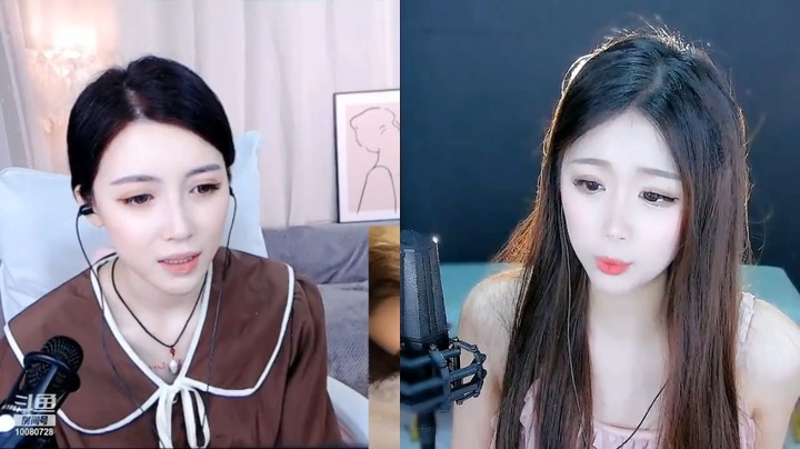 凉拌三岁美女小姐姐直播连麦，今天也是好可爱啊