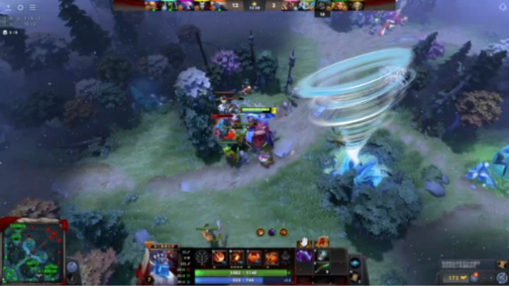 美滋滋【DOTA2】牛健子983的五号位稳定食人魔魔法师蓝胖子的躺赢时刻