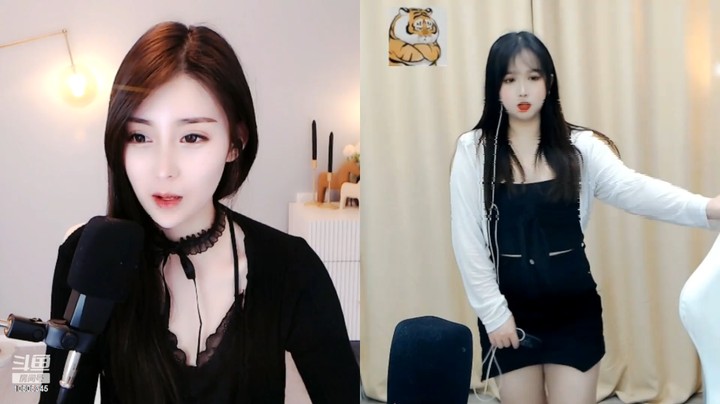 亦柔美女小姐姐直播连麦真好看，对面小姐姐可爱