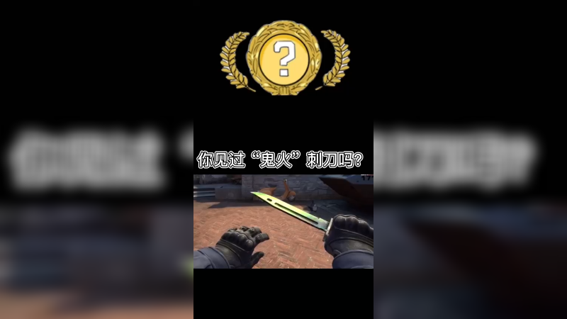 【csgo开箱】你知道鬼火刺刀吗？游戏里的亚子