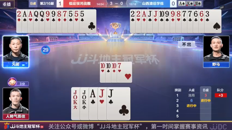 【2022-03-15 09点场】JJ斗地主官方：斗地主冠军杯，S4季前热身开战