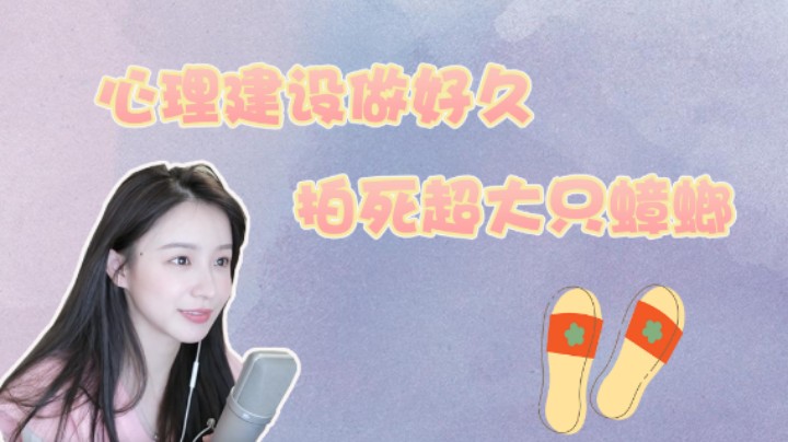 【二珂】要拍死一只超大蟑螂需要做多久心理建设？