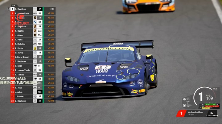 神力科莎Spa赛道AMR V8 Vantage GT3