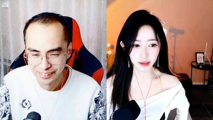 小阿七直播连麦，对面大哥真会说