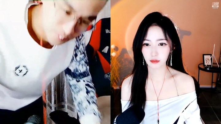 小阿七和男主播连麦真有意思，好漂亮