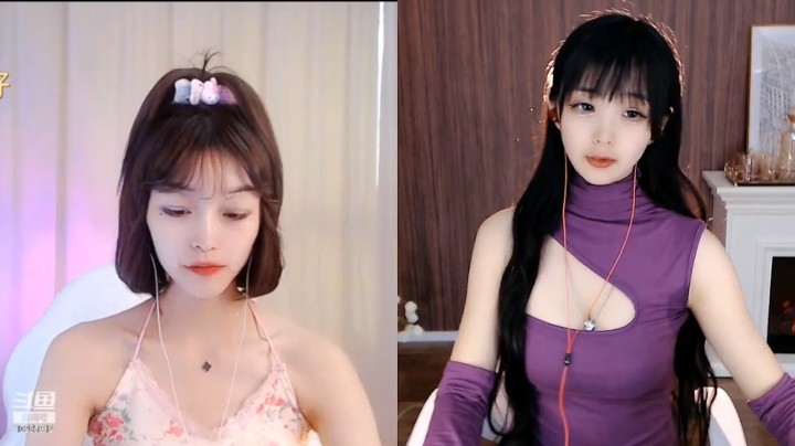小巷末影C美女小姐姐这身紫色衣服好看
