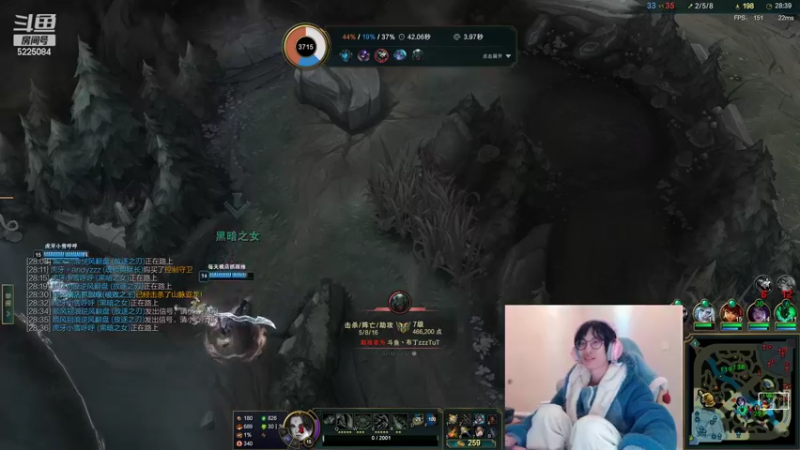 【2022-03-22 01点场】天灰灰qaq：斗鱼最高分上峡谷1400分冲第一