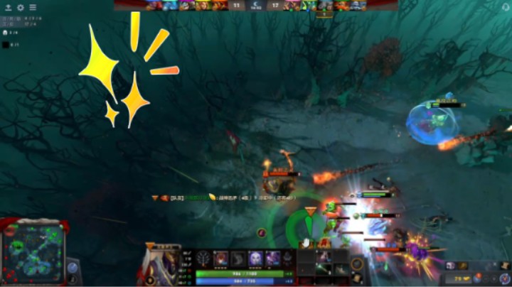 美滋滋【DOTA2】牛健子983的四号位沉默术士稳稳的躺赢时刻，下路马尔斯压的对面小鱼风行都不能动，后悔没加2技能偷智力了，死灵法师中路也没压力，上路剑圣巫妖也