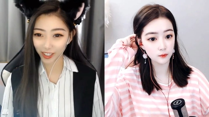 江南阮阮美女小姐姐直播连麦今天好白