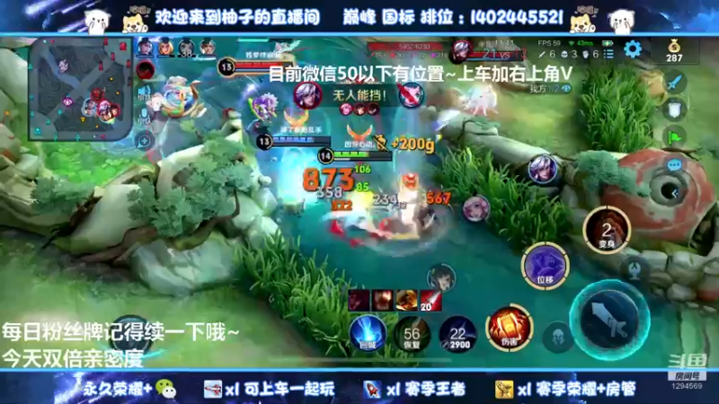 【2022-03-25 02点场】毕竟是柚子：微信带粉冲荣耀！