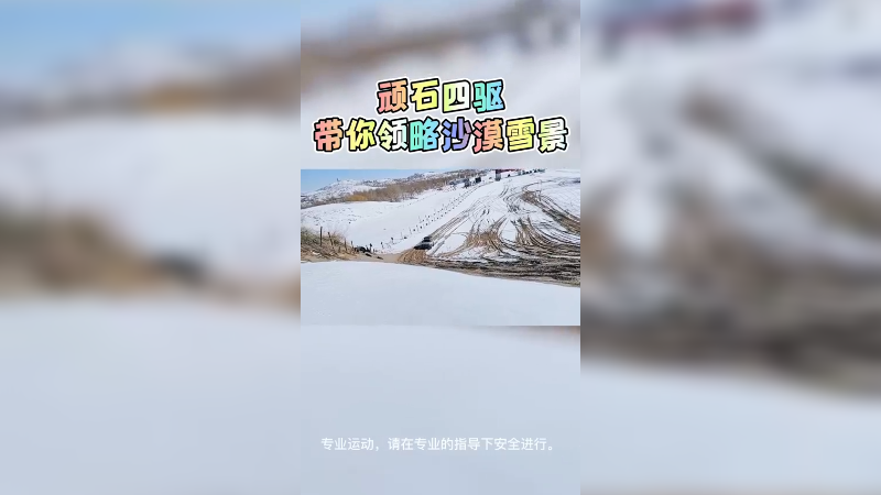 鹰哥带你领略沙漠雪景