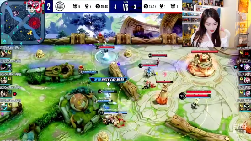 【2022-03-29 17点场】解说小鹿呀：卡位赛：GK vs LGD