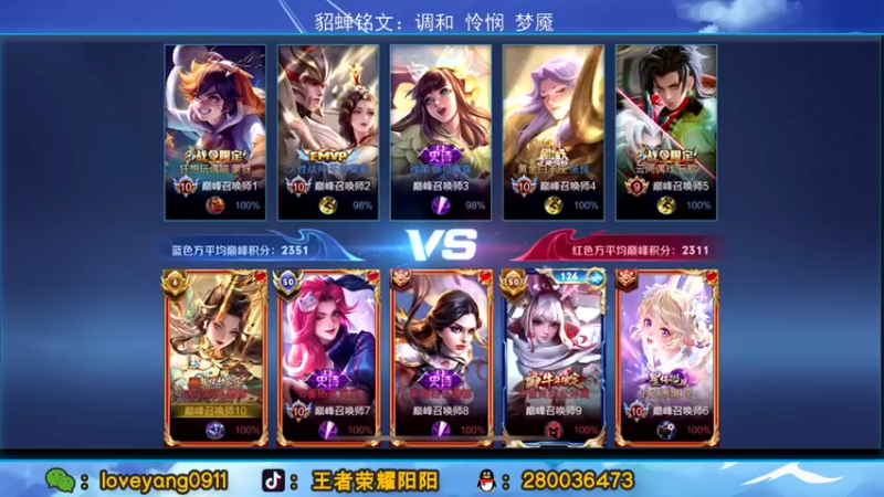 【2022-03-24 22点场】阳阳Yc：国服貂蝉 2300分巅峰赛