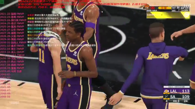 【NBA2K】MR鼠标的精彩时刻 第19冠马刺绝杀湖人2