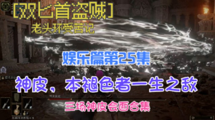 《艾尔登法环》双匕首真·盗贼受苦记，第25集娱乐篇神皮，本褪色者一生之敌