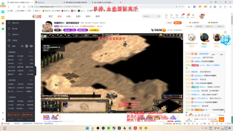 【2022-03-30 22点场】帝国时代肥龙大师：帝国时代2：教你提高进步