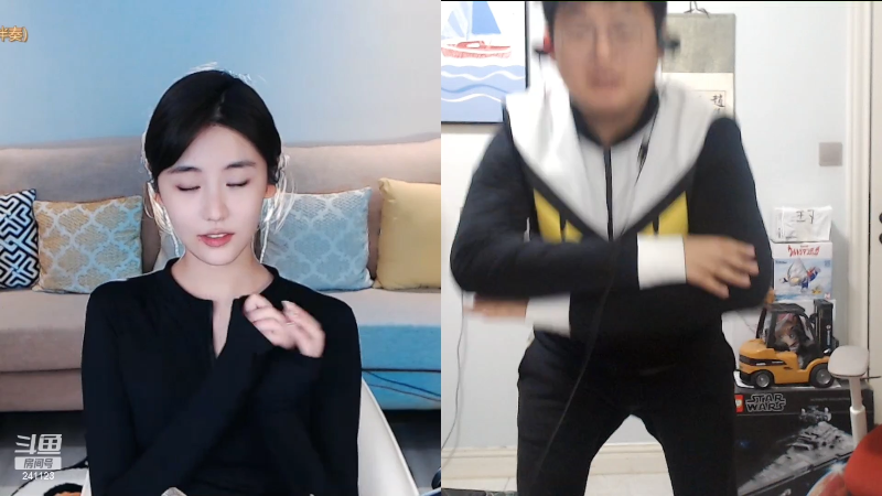 我在斗鱼看火力堂主直播户外