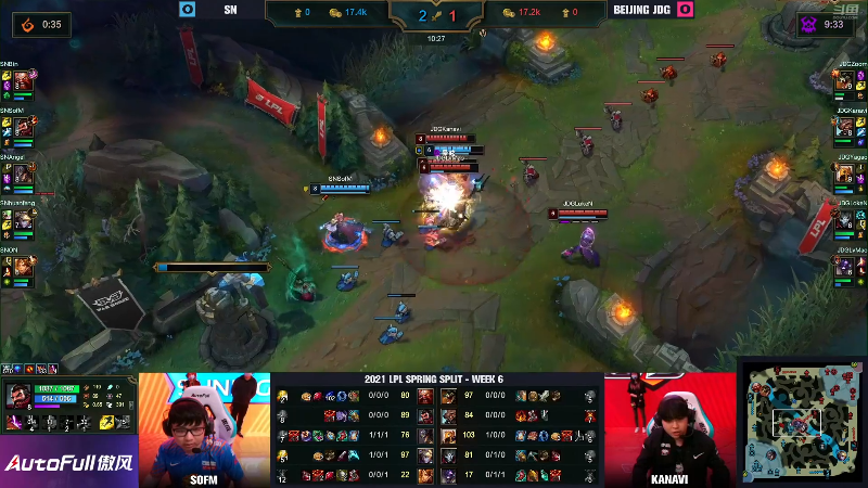 【英雄联盟】英雄联盟赛事的精彩时刻 20220401 17点场