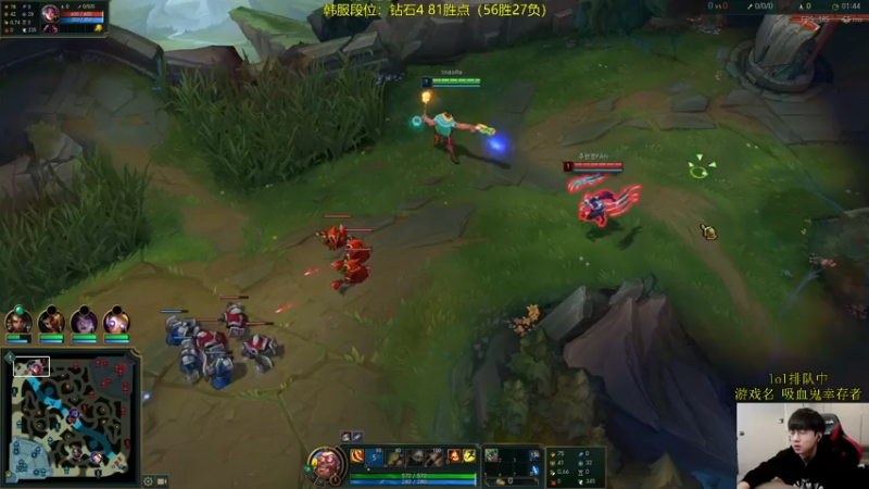 【2022-04-03 11点场】普朗东丷：韩服从零冲王者！