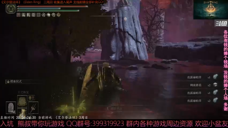 【2022-04-03 22点场】熊叔带你玩游戏：《艾尔登法环》3周目 收集全什么怪都是纸