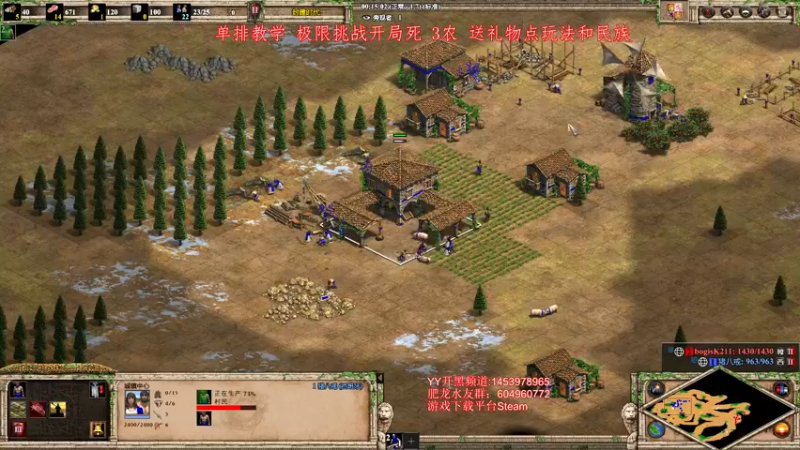 【2022-04-03 16点场】帝国时代肥龙大师：帝国时代2：教学 如何装逼
