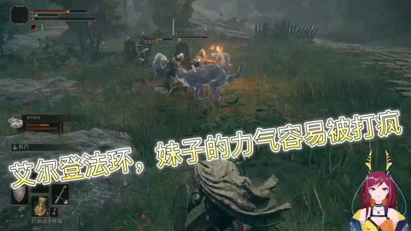 艾尔登法环，妹子的力气容易被打疯