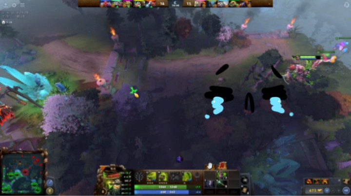 惨兮兮【DOTA2】牛健子983的四号位屠夫上路sk沙王开局压的上单剑圣喘不过气，前面开局小鱼斯拉克和天涯墨客压的下路劣势巨牙海民和裂魂人白牛也不行，以为稳了都