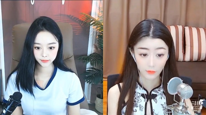 i奈奈美女小姐姐直播连麦，真可爱